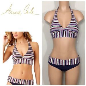 Anne Cole multicolored bikini. NWT